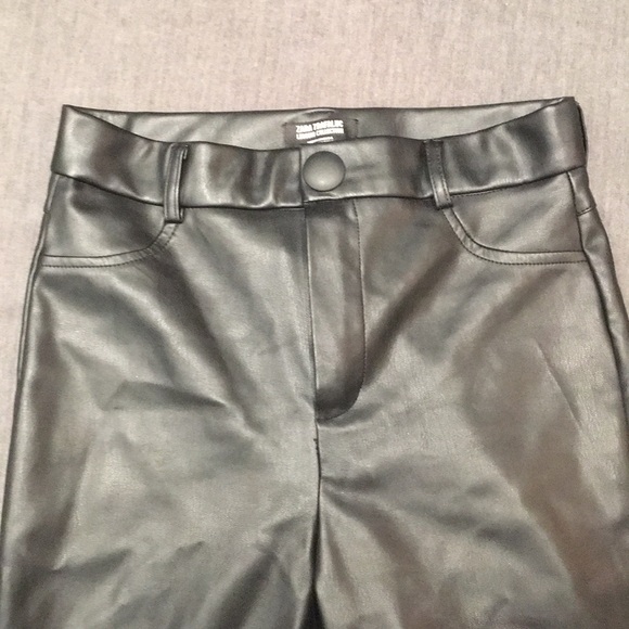 Zara Pants - Zara Faux Leather Black Pants